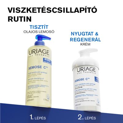 Uriage XEMOSE C8+ TUSFÜRDŐ OLAJ száraz bőrre (1000ml)