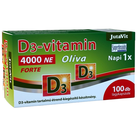 Jutavit D3-vitamin 4000NE Olíva kapszula (100x)
