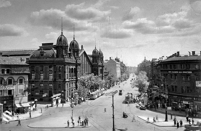 Nyugati pályaudvar és a Nagykörút (1935) 