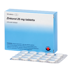Zinkorot 25 mg tabletta (100x) termék kép