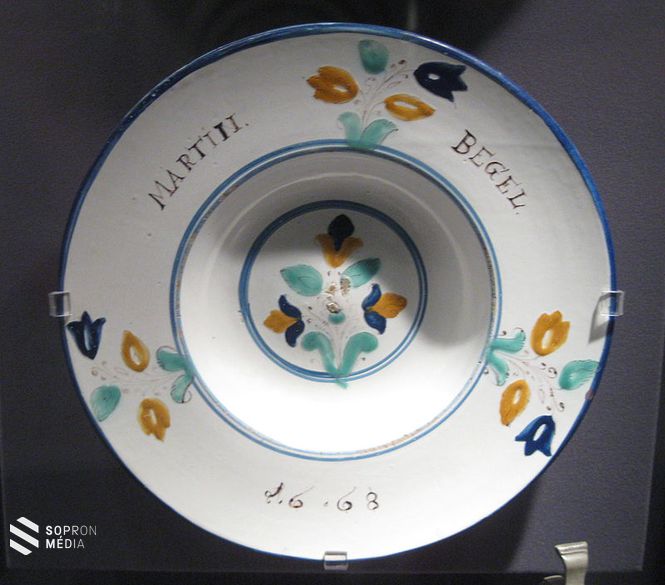 1668-ban, a Felvidéken készült tányér (Vancouver, Antropológiai Múzeum) 