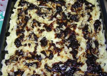 Hagyományos ételreceptek-szilvalekváros rakott tészta