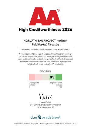 Dun&amp;Bradstreet Higher Creditworthiness