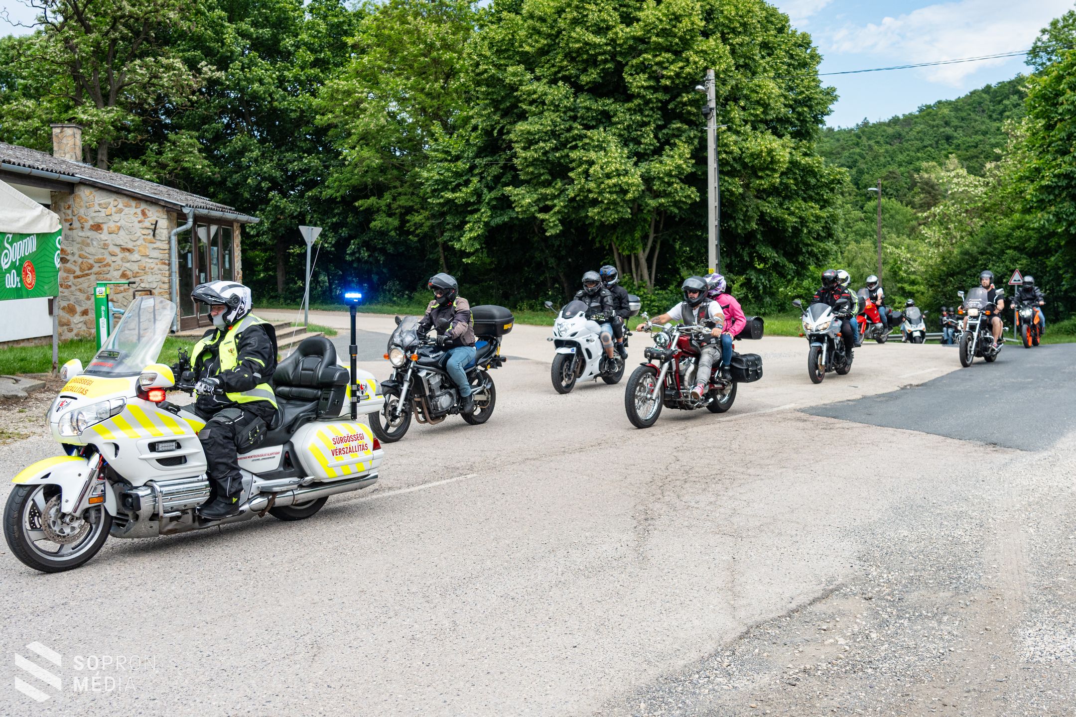 Idén is megrendezték a motoros istentisztelet Ágfalván