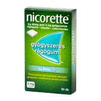 Nicorette Icy White 2mg gyógyszeres rágógumi (30x)