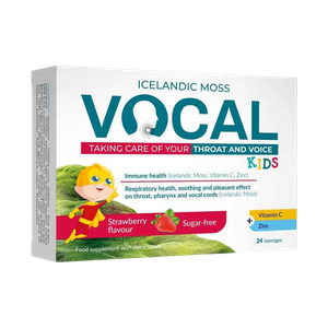 Vocal KIDS izlandi zuzmó szopogató tabletta eper (24x) termék kép