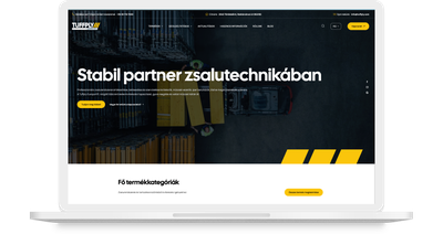 Tuffply Europa Kft. weboldalának asztali nézete