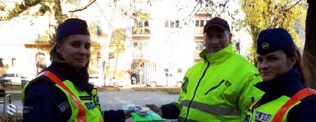 Kerékpárosokat és gyalogosokat ellenőriztek Sopronban