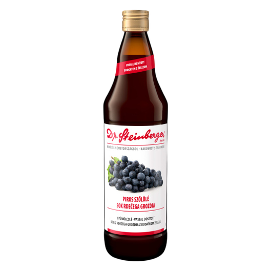 Dr.Steinberger Piros Szőlőlé VIGYÉL VISSZA ÜVEGBEN (750ml)