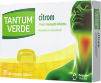 Tantum Verde citrom 3mg szop.tabl.(Tantum Lemon) (20xparaffinos papírban)