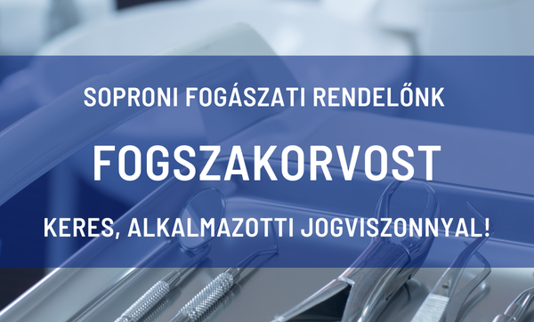 Fogorvos munkatársat kersünk!