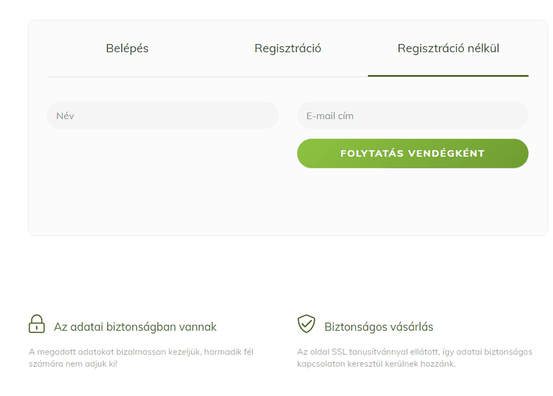 Egyedi webáruház fejlesztés során beépített logók a webshop biztonságos rendszeréről