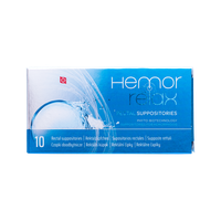 Hemorrelax végbélkúp (10x)