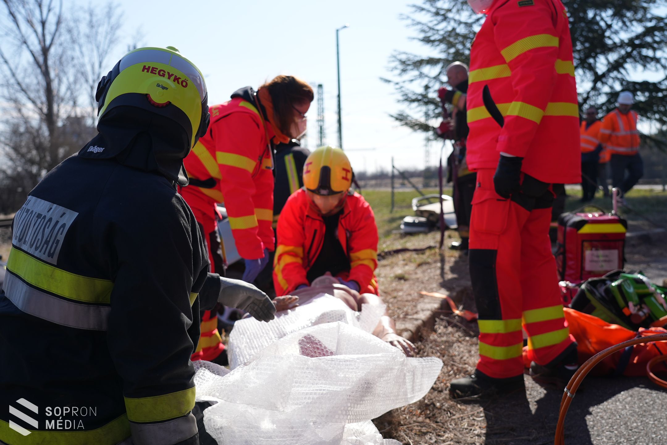 Mentési és elhárítási gyakorlatot szerveztek Sopronban