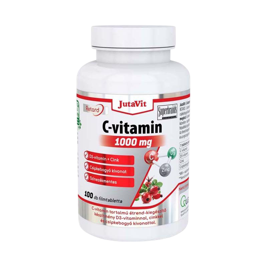 JutaVit C-vitamin 1000 mg Csipkeb.+D3 retard filmt (100x)