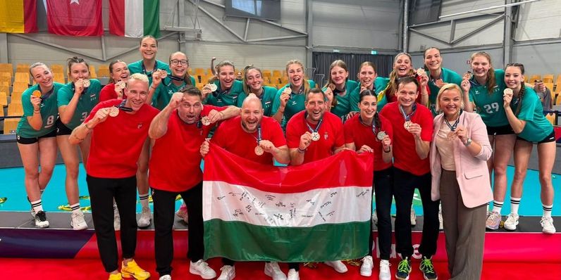 Eb-bronzérmes lett a női U18-as röplabda-válogatott, soproni tehetséggel a soraiban