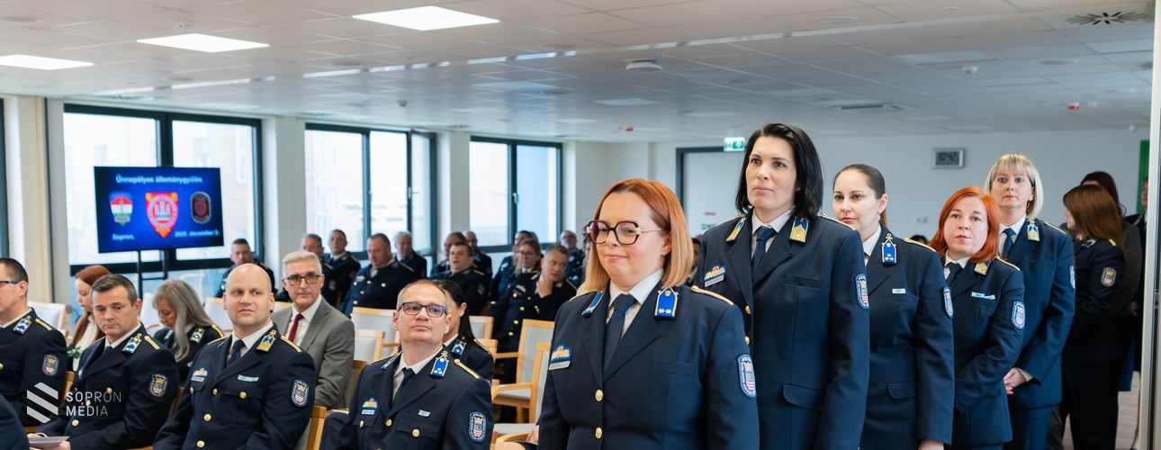 Ünnepélyes állománygyűlésre került sor a Soproni Rendőrkapitányságon