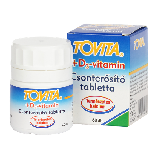 Tovita+D3 vitamin csonterősítő tabletta (60x)