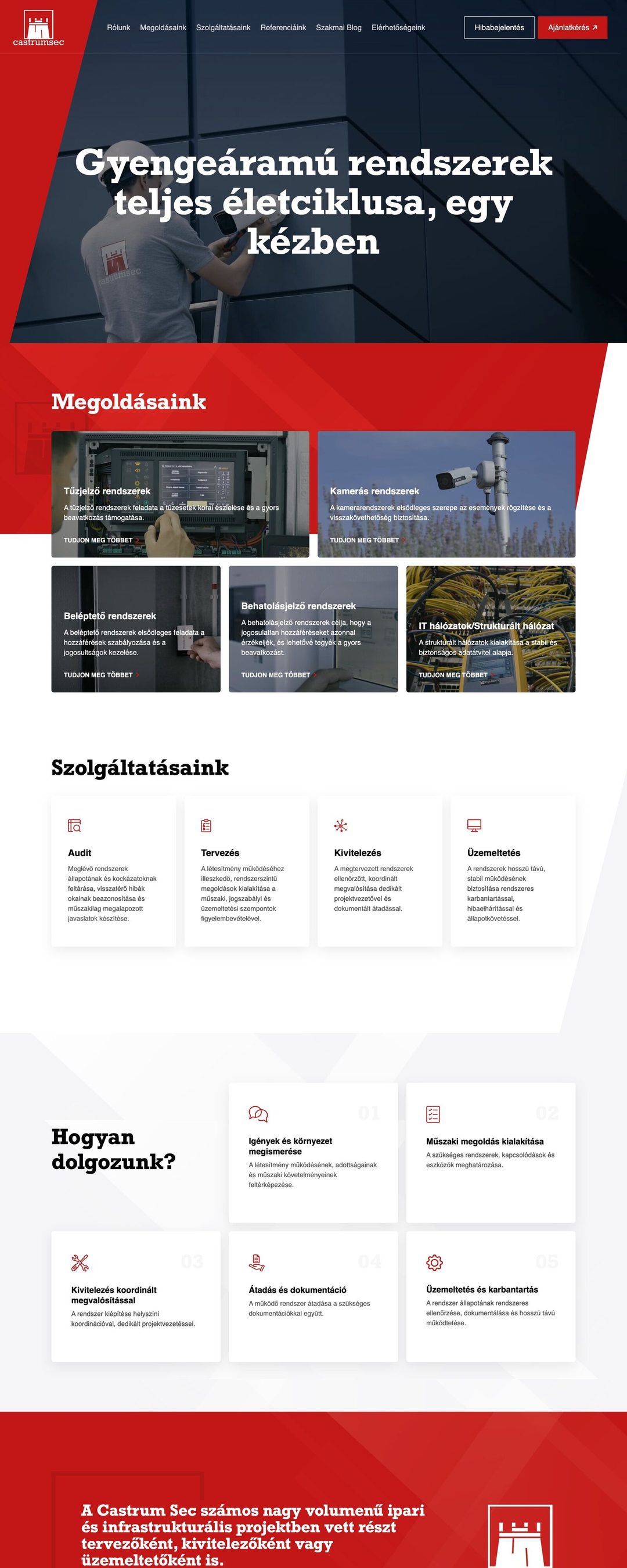 Castrum Sec – nyitóoldal