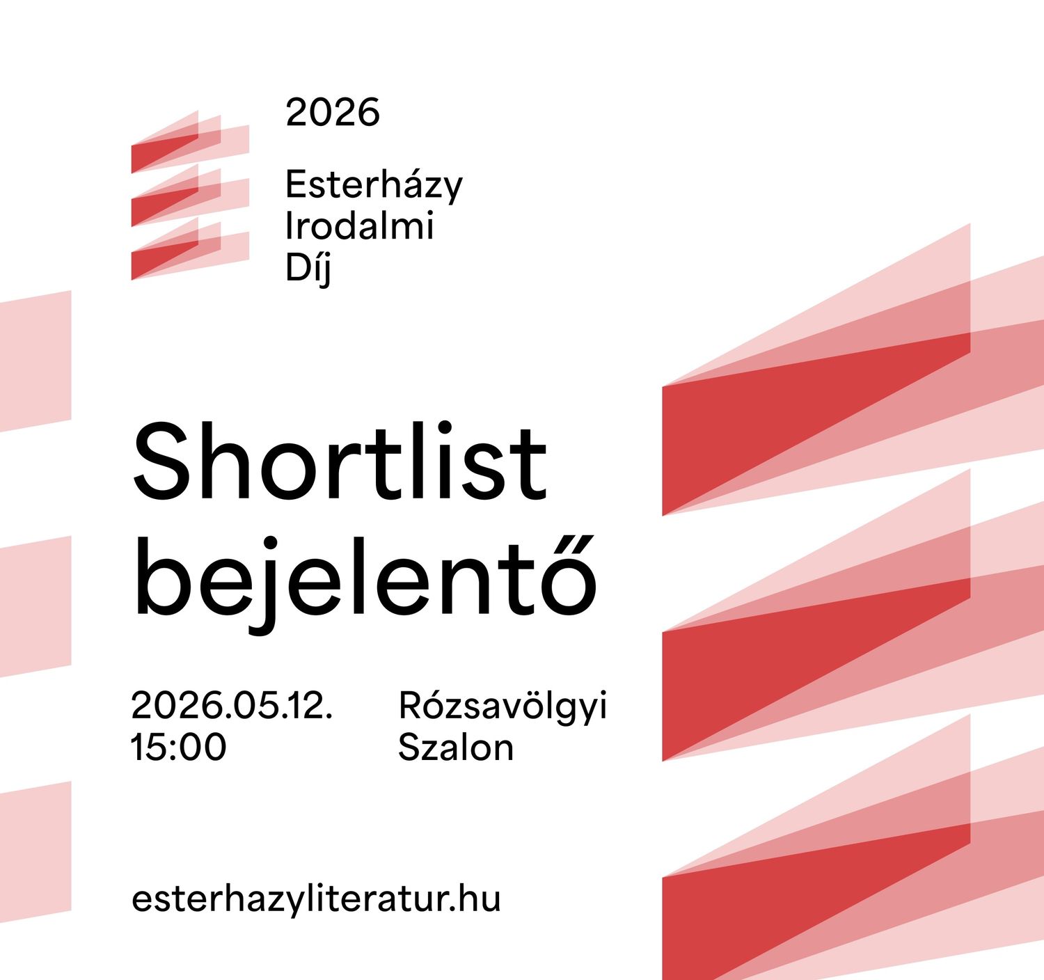Shortlist bejelentő esemény a Rózsavölgyi Szalonban