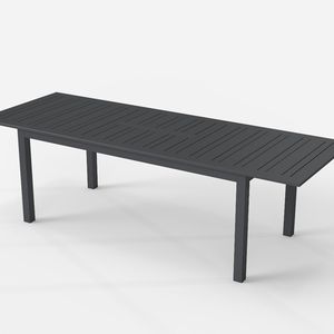 Verano ausziehbarer Gartentisch mit Aluminiumgestell, dunkelgrau 161.290 Ft