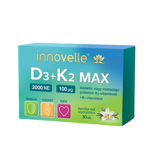 Innovelle D3+K2 Max 2000NE rágótabletta (30x)