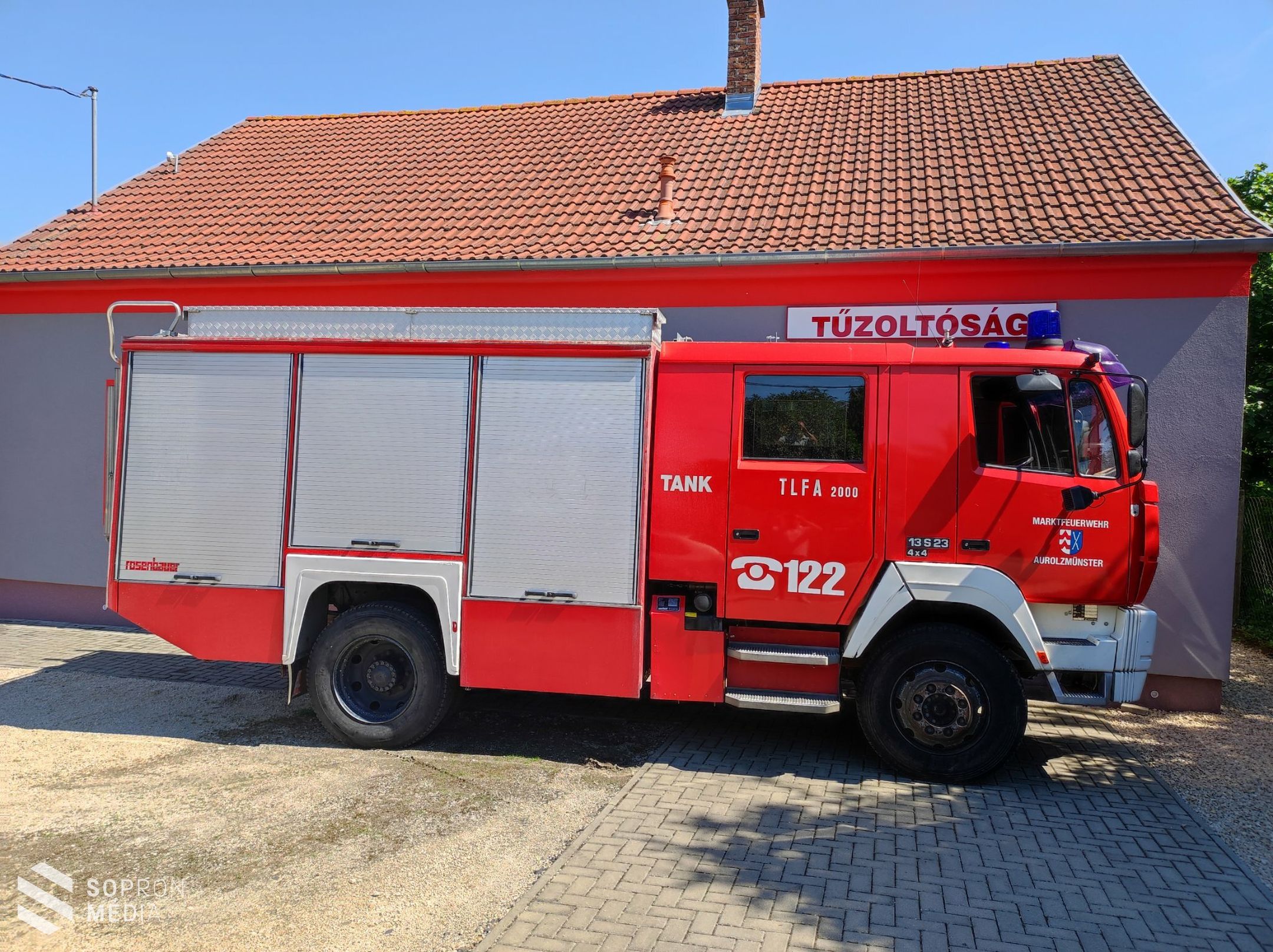 Új gépjárműfecskendőt vásárolt a lövői ÖTE
