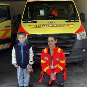 Megható találkozás a soproni mentőállomáson