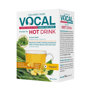 Vocal Hot Drink étrendkiegészítő italpor méz citro (10x5g) termék kép