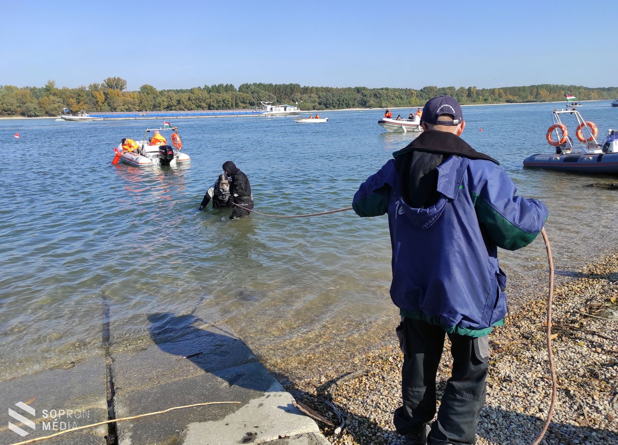 Mentési és kutatási gyakorlatot szervezett a Fertő Tavi Speciáis Kutató és Mentő Vízipolgárőr Egyesület