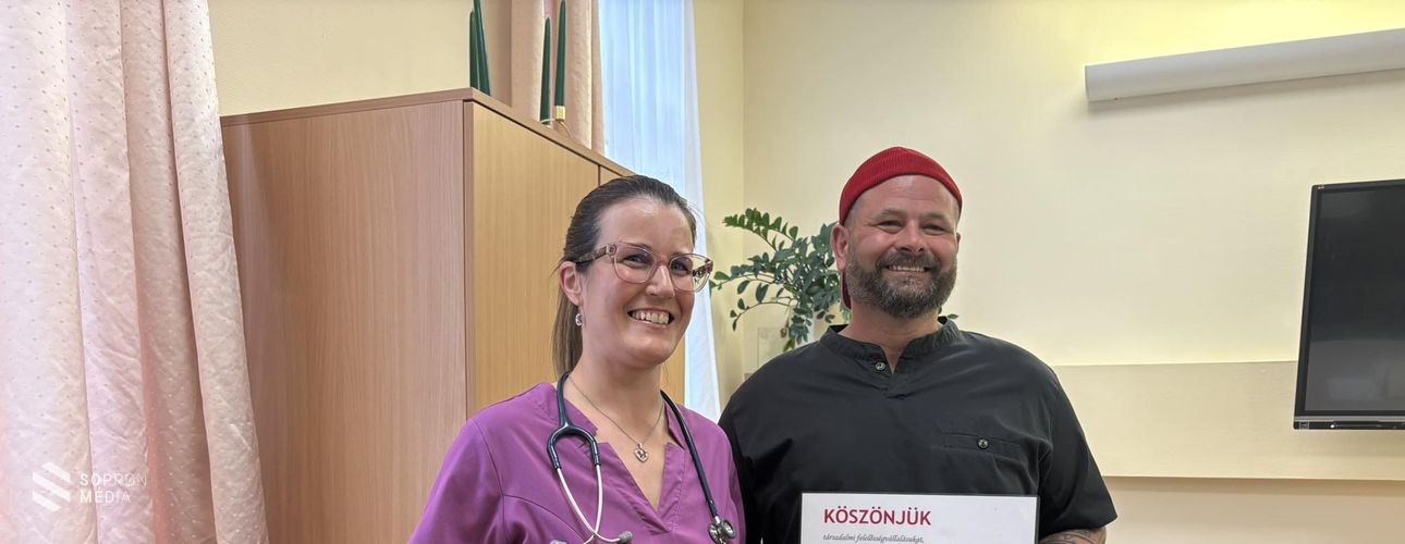 Egymillió forintot adományoztak a Soproni Gyógyközpont alapítványának