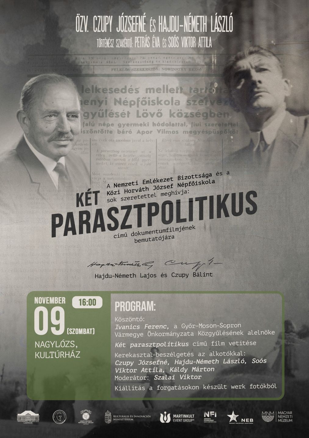 Két parasztpolitikus premier - Nagylózs