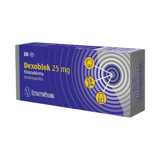 Dexoblok 25 mg filmtabletta (30x buborékcsomagolásban)