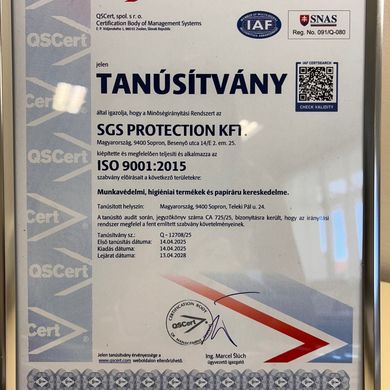 Minőségirányítási tanúsítványt szereztünk!