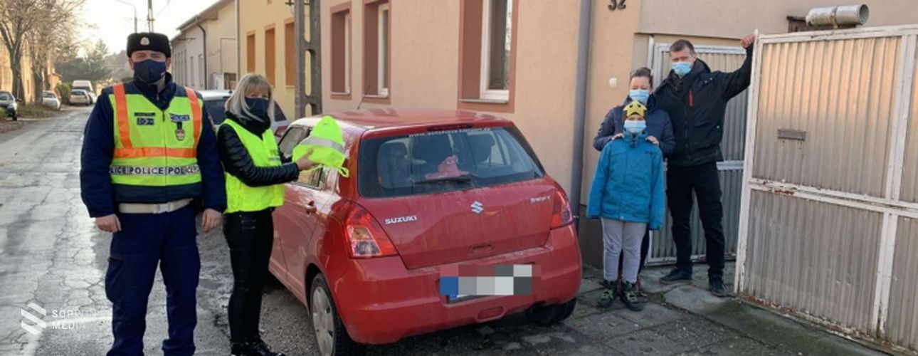 Meglepték a soproni rendőrök a karanténban lévő kisfiút