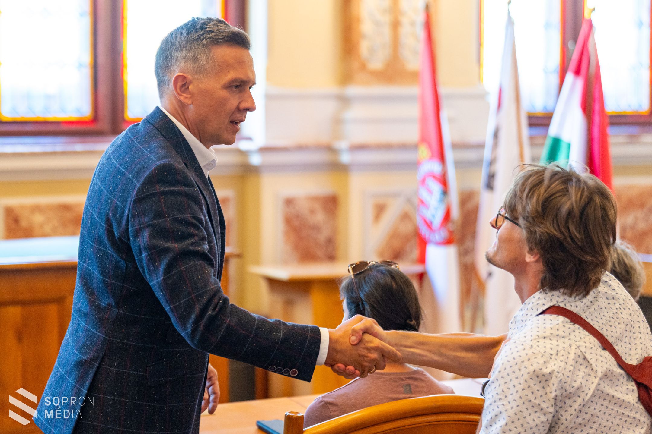 A GYSEV Zrt. projektpartnereit fogadták a városházán