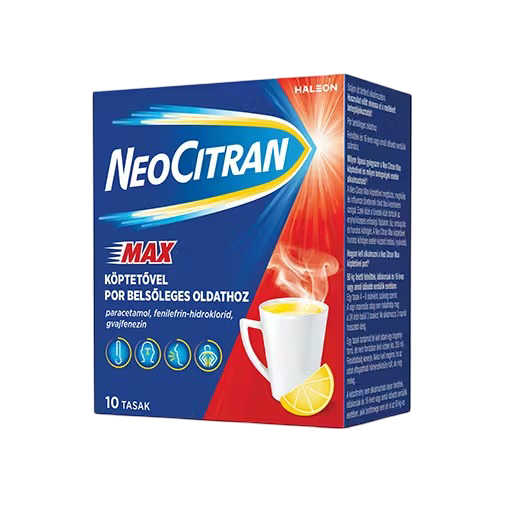 Neo Citran Max köptetővel oldathoz por belsőleges (10x)