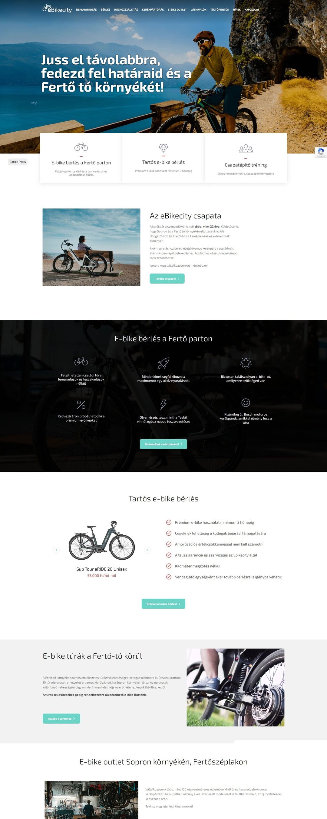eBikecity – nyitóoldal