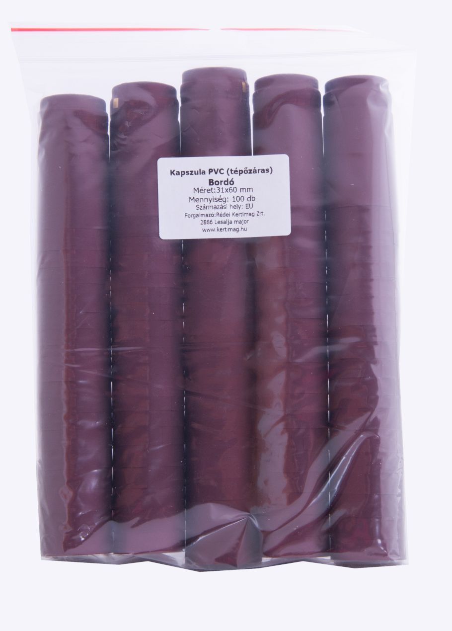 Kapszula PVC 100db/cs bordó termék képe