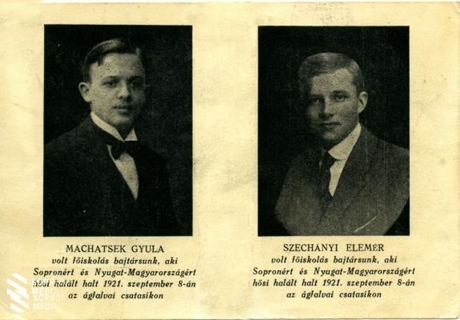 A II. ágfalvi ütközet 20. évfordulójára kiadott emléklap