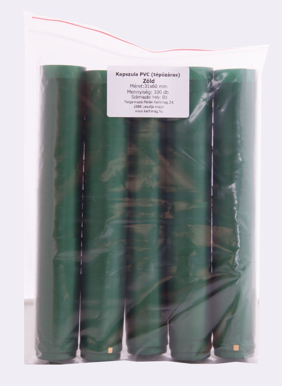 Kapszula PVC 100db/cs zöld termék képe