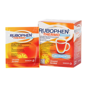 Rubophen Thermo cukormentes 500mg/10mg citromízű (12x) termék kép