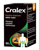 Cralex kemény kapszula (Carbo medicinalis) (50x)