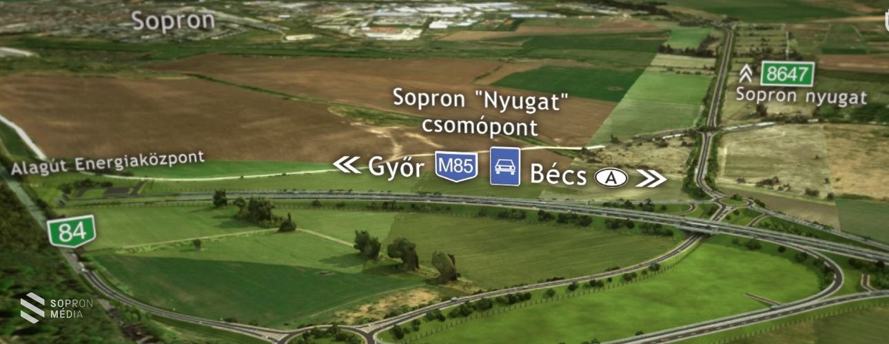 Látványos animáció a hamarosan elkészülő M85-ös gyorsforgalmiról