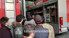 Egyetemisták a Soproni Katasztrófavédelmi Kirendeltségen