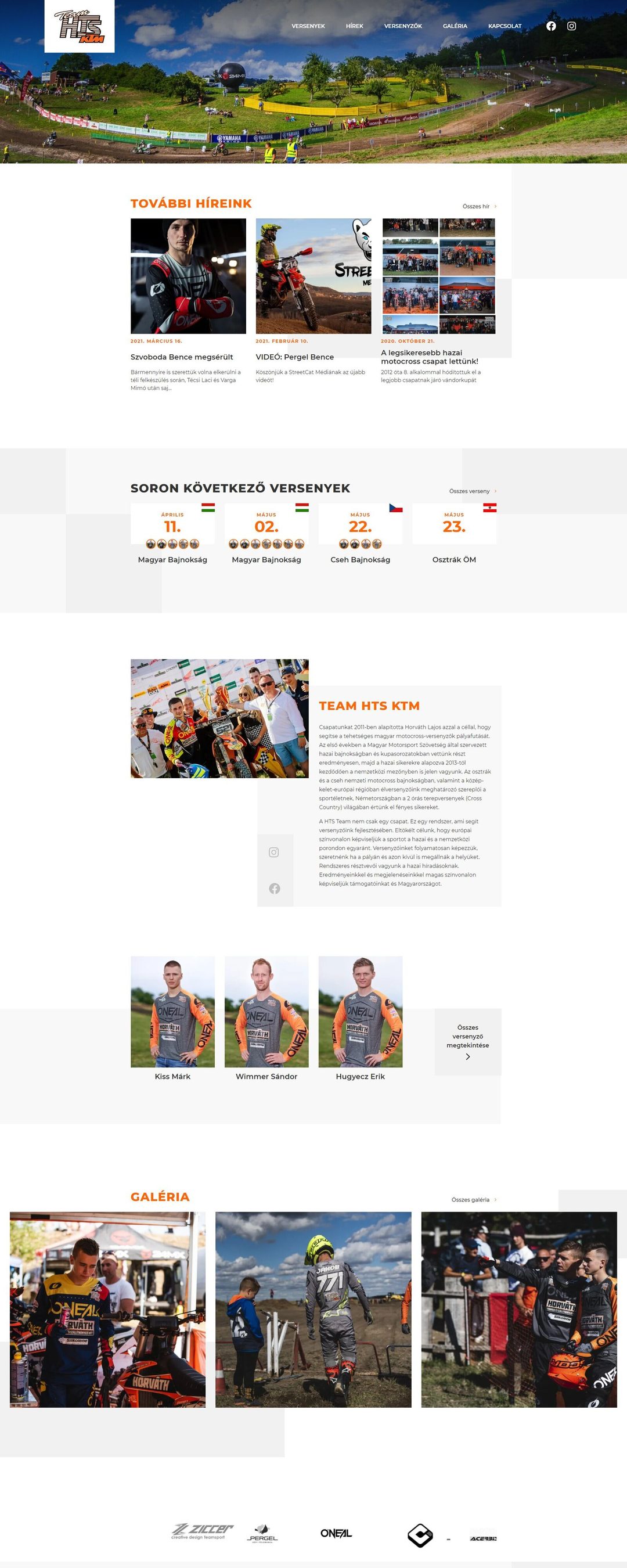 HTS-KTM Team – nyitóoldal