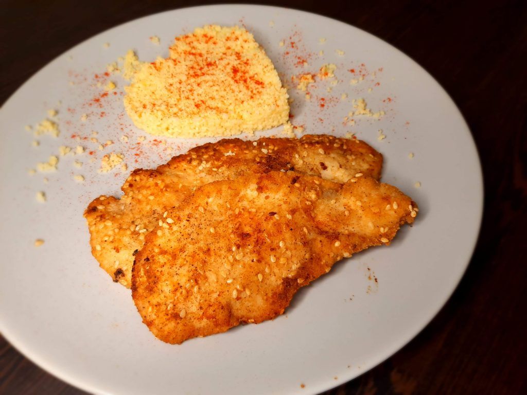 Szezámmagos csirkemell