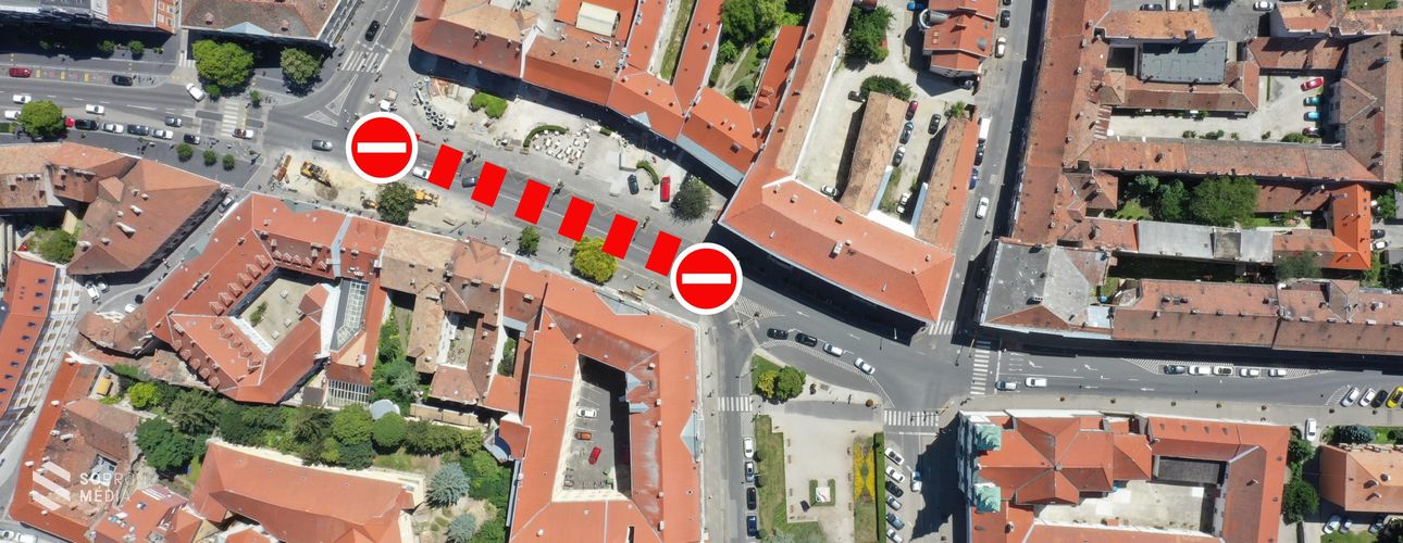 Hétfőtől lezárják a Várkerület Ötvös utca és Széchenyi tér közötti szakaszát!