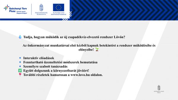 Csapadékvíz-elvezető rendszer létesítése Lövőn, a Horváth Ferenc utcában