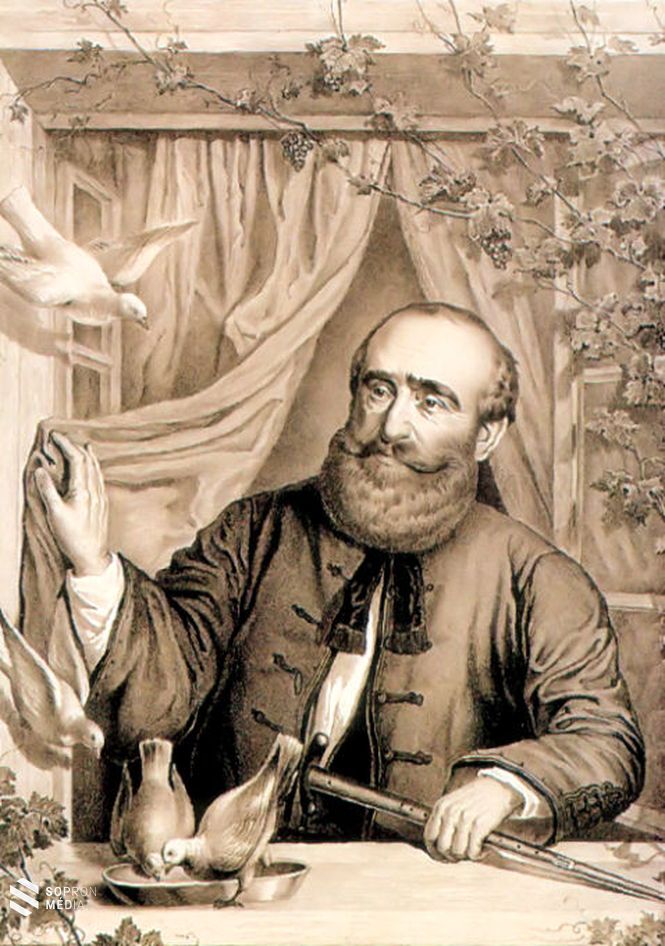 Széchenyi István Döblingben (korabeli litográfia) 